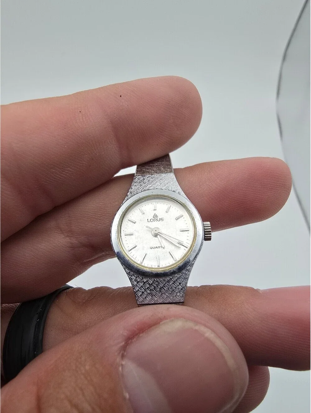 Lorus Women’s Quartz Analog Dress Watch White Dial Silver Metal Bracelet